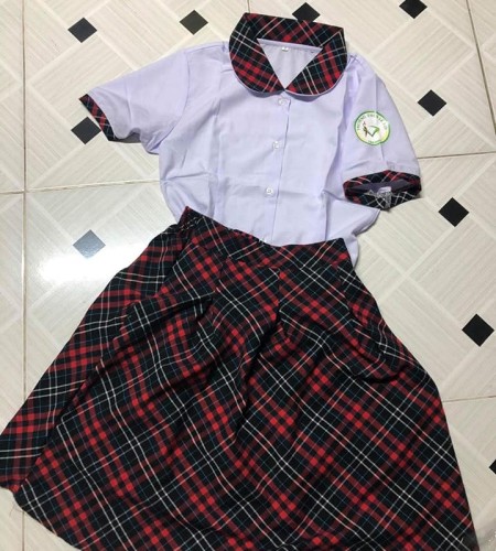 Đồng phục học sinh tiểu học cho bé gái